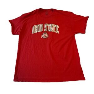 Ohio State Buckeyes NCAA Spell Out Logo Men's Red T-Shirt 2XL
